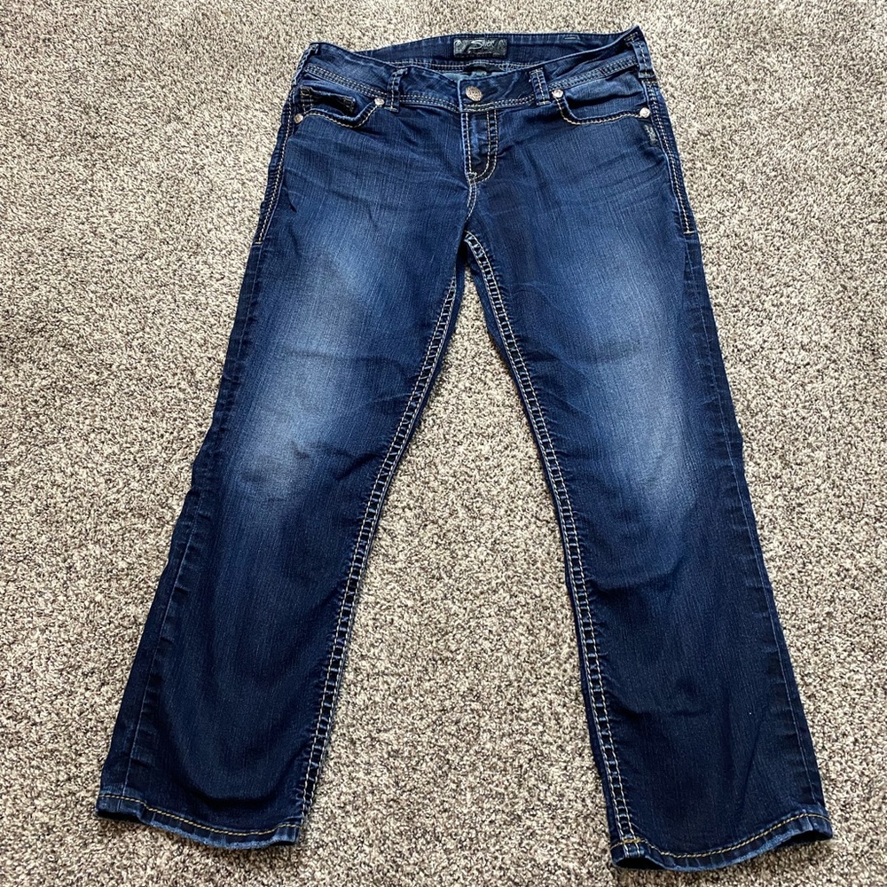 Silver Suki Capri